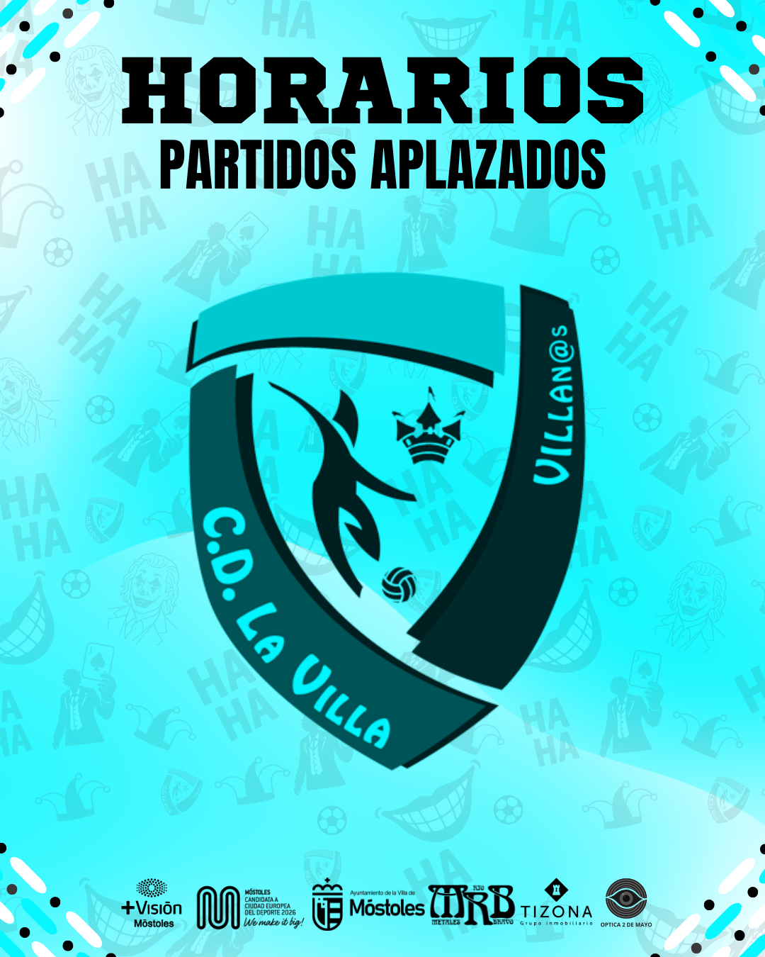 HORARIOS PARTIDOS APLAZADOS | 30 NOVIEMBRE